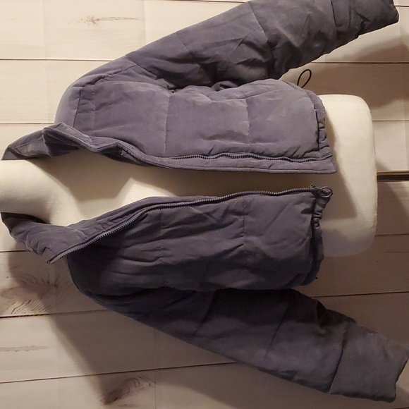 Trendy HOLLISTER CROP CORDUROY PUFFER JACKET WOMEN'S (L) - Like New! - Picture 5 of 16